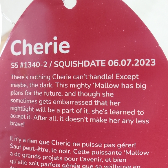 Cherie Squishmallows Sabre Tooth Valentines Day Squad 5 Inch BNWT - Picture 7 of 7